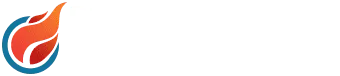 Fire & Heat Scotland Logo White